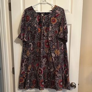 Knee length lined pullover Dress